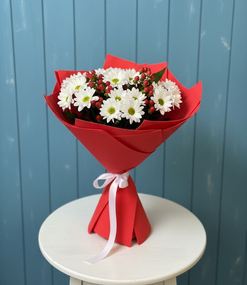 Букет цветов из: Хризантемы в Родниковской