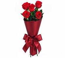 Букет 5 Красных роз Эдлесс Лав в Родниковской
