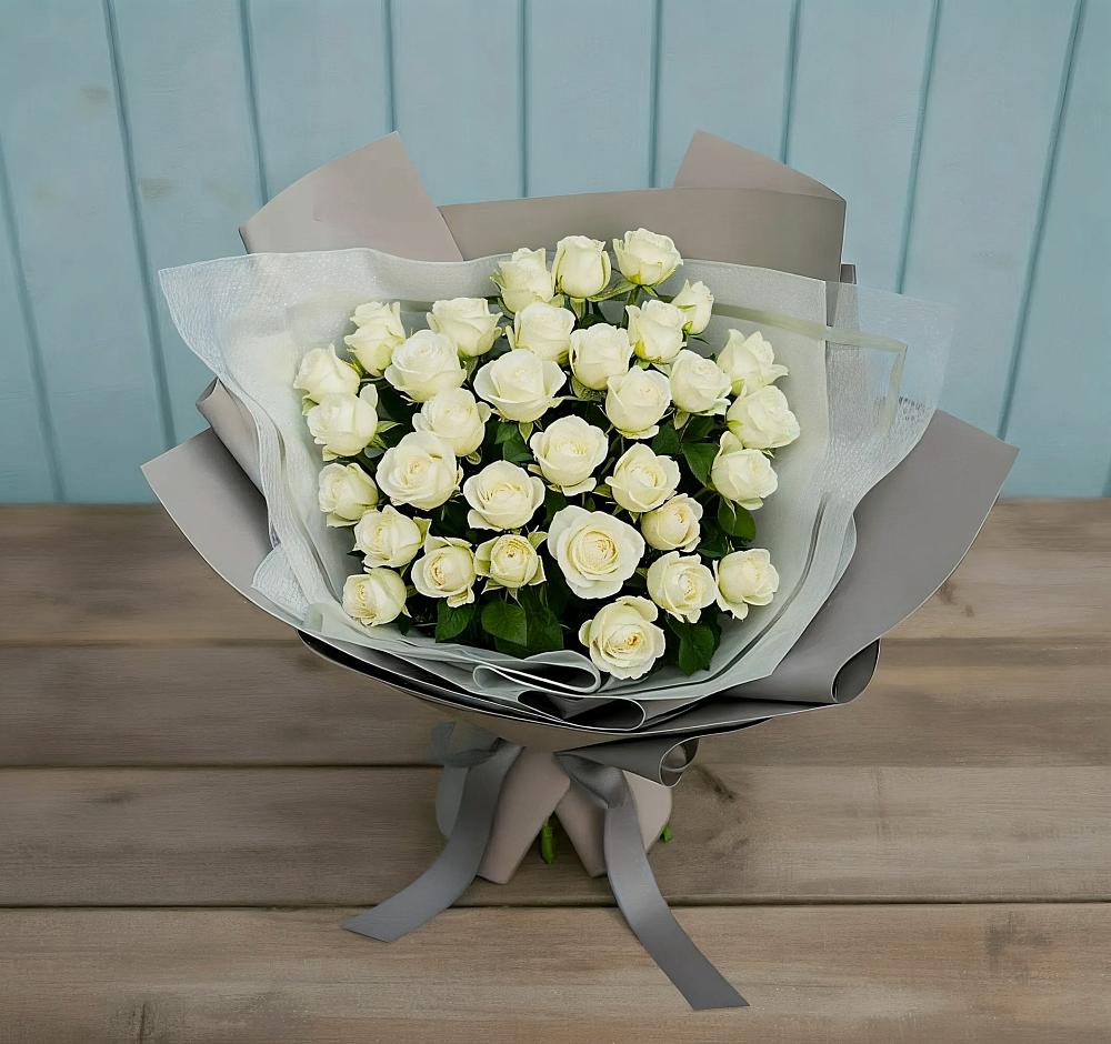 Букет Белоснежная нежность в Родниковской