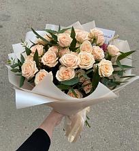 Букет Кремовые розы Латте в Родниковской