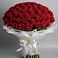 Букет 101 Красная роза Блэк Мэджик в Родниковской