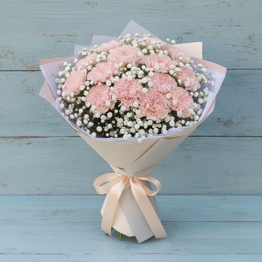 Букет цветов из: Гвоздики в Родниковской