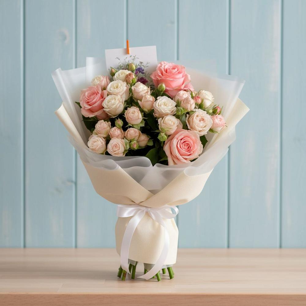 Букет цветов из: Розы в Родниковской