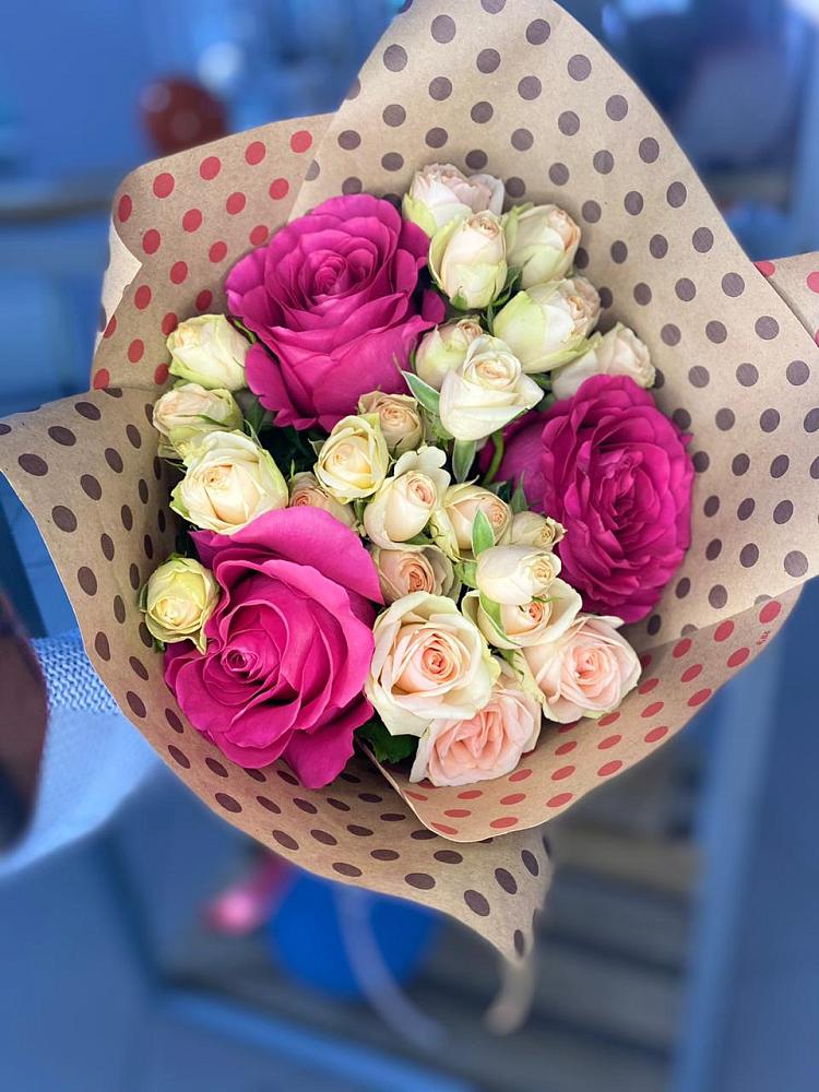 Букет цветов из: Розы в Родниковской