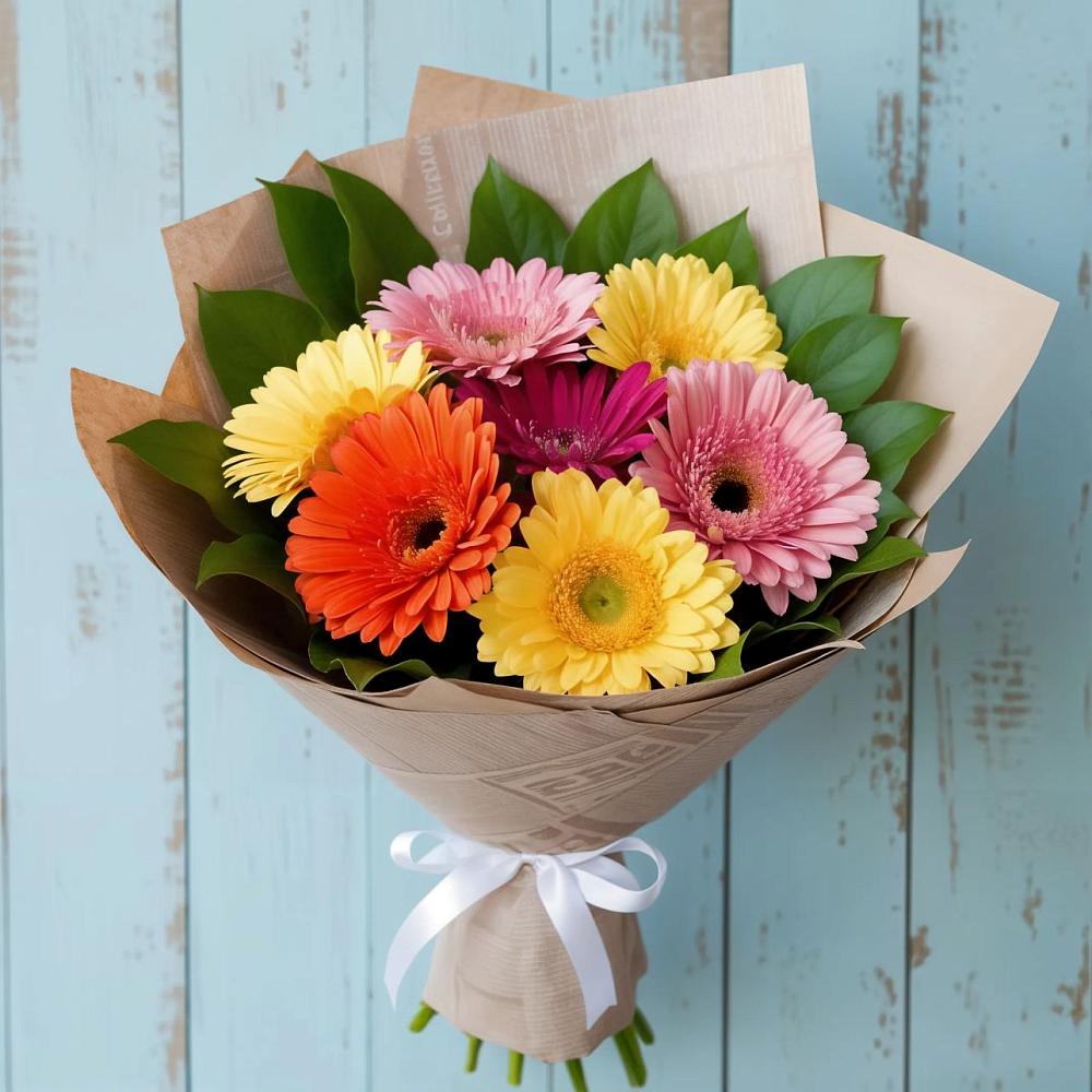 Букет цветов из: Герберы в Родниковской