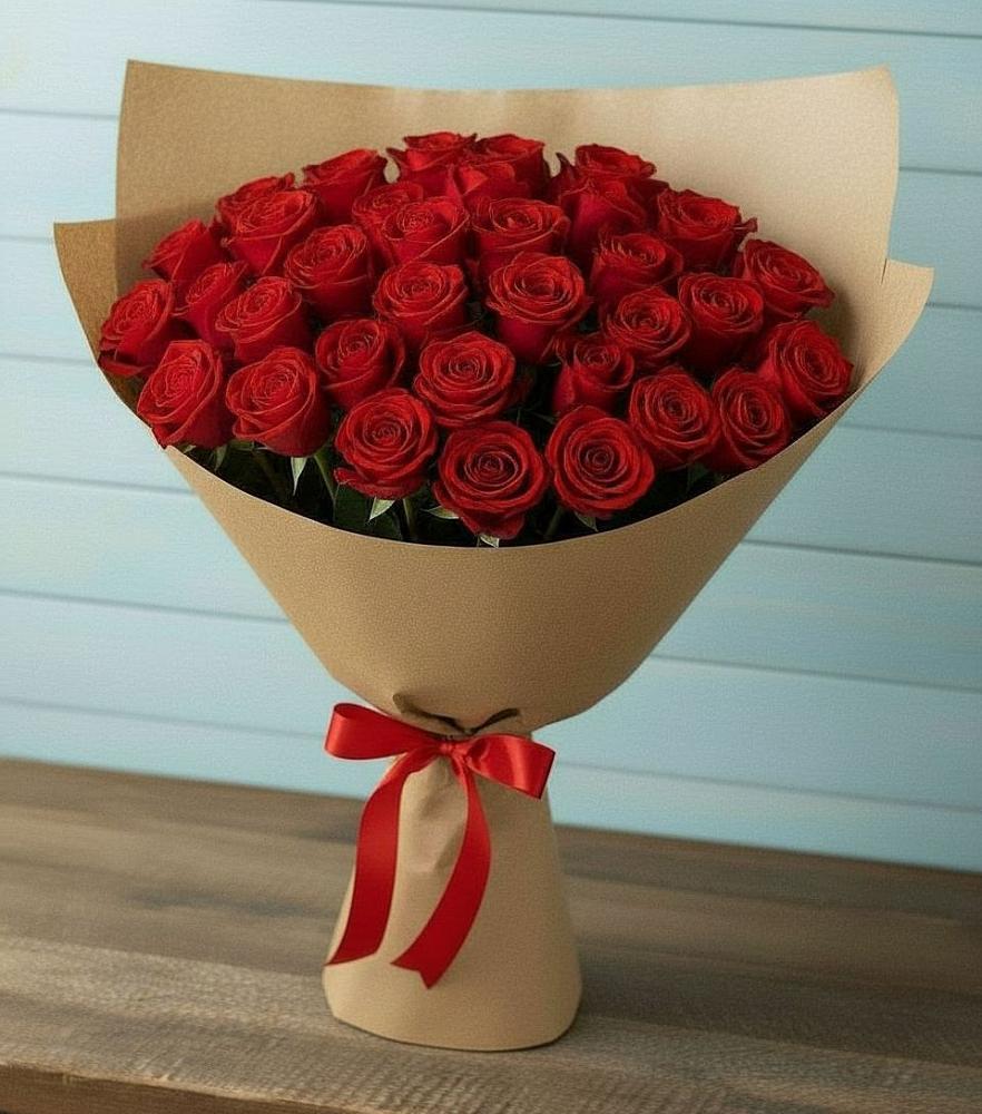 Букет Красные розы Милано в Родниковской