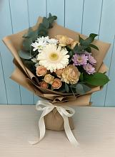 Букет цветов из:  Герберы и Хризантемы в Родниковской