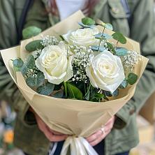 Букет Нежные грёзы в Родниковской Букет цветов из: Розы в Родниковской