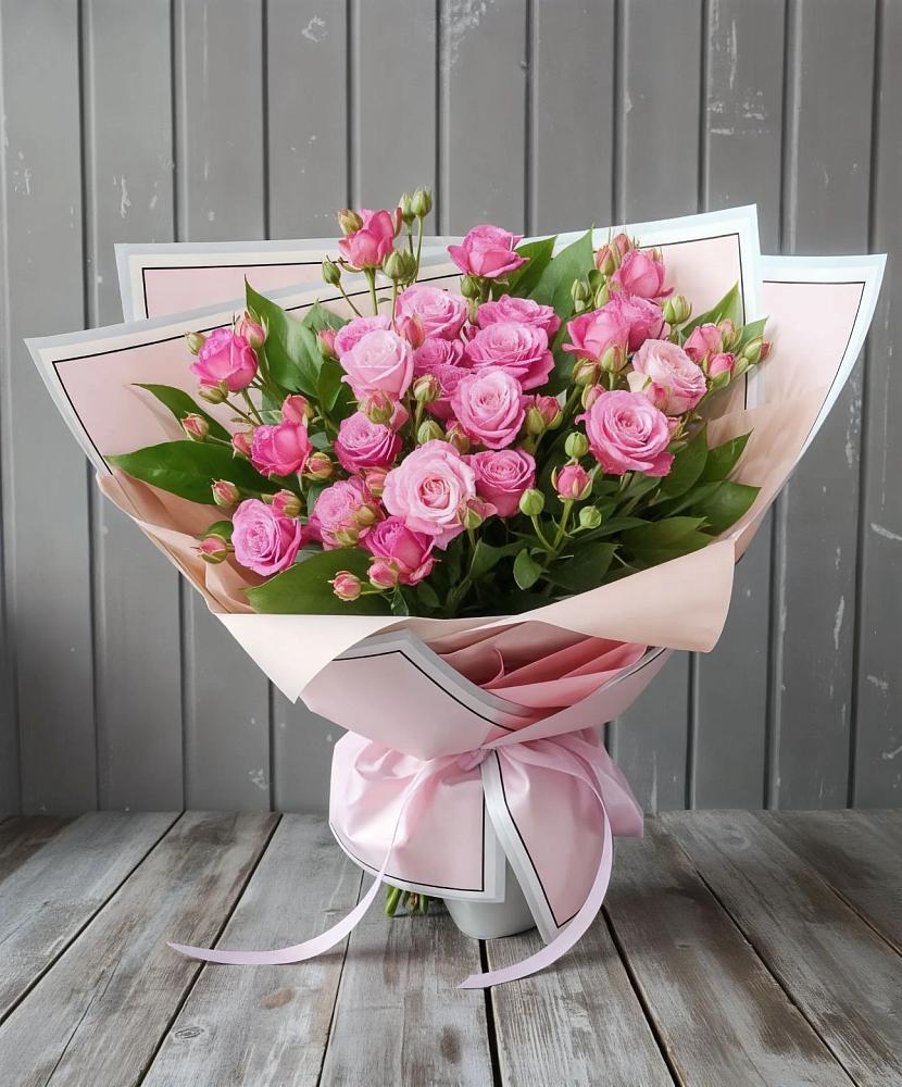 Букет Розовый кустик в Родниковской