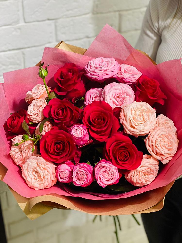 Букет цветов из: Розы в Родниковской