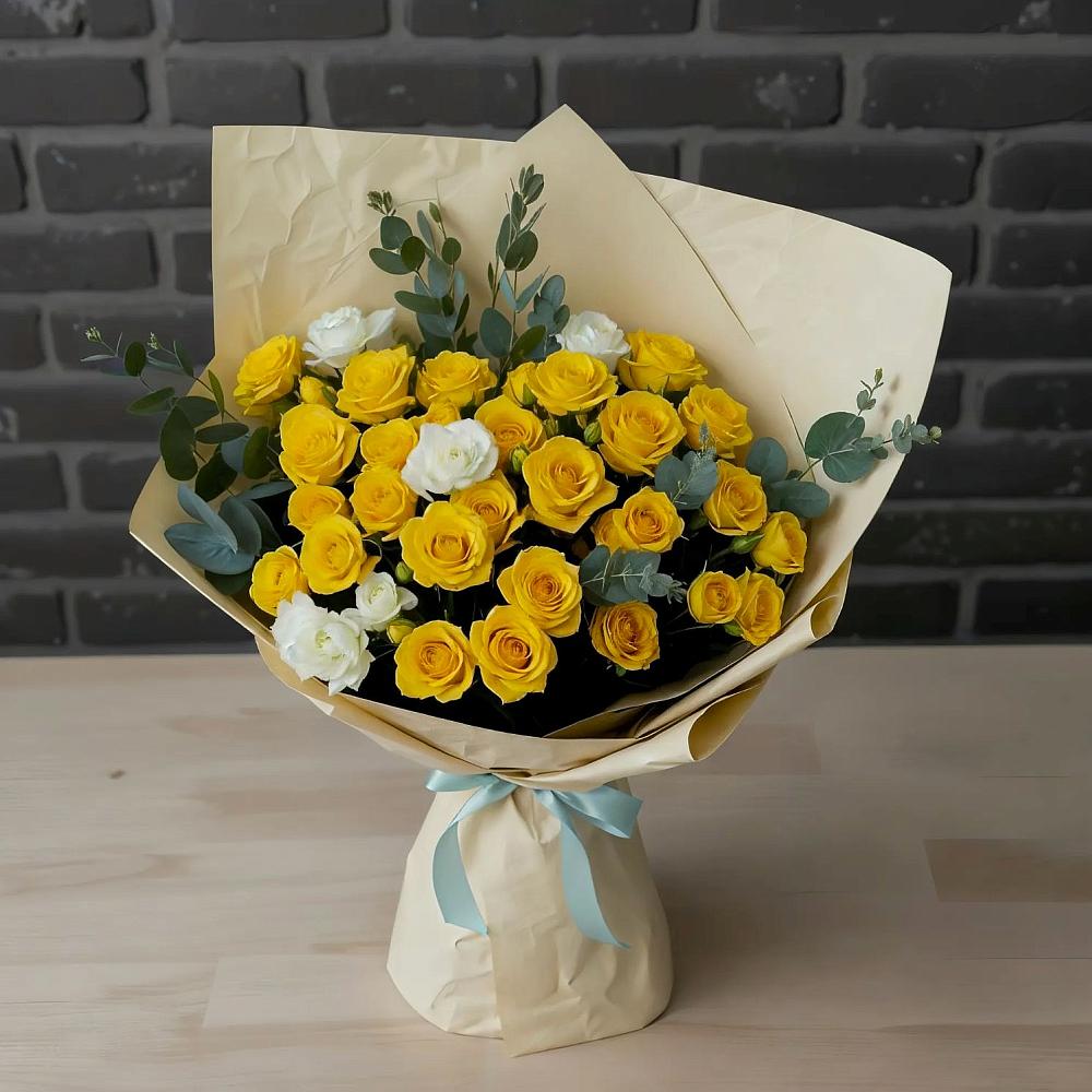 Букет цветов из: Розы в Родниковской