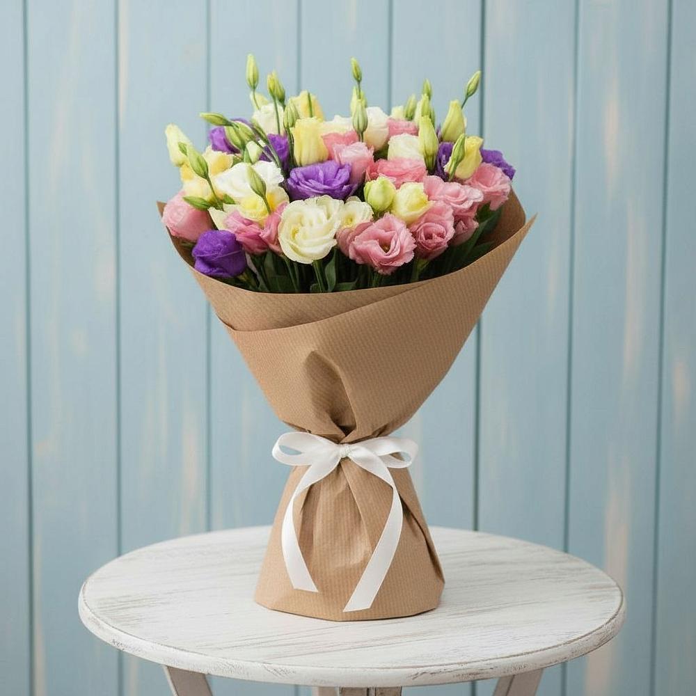 Букет цветов из: Лизиантусы в Родниковской