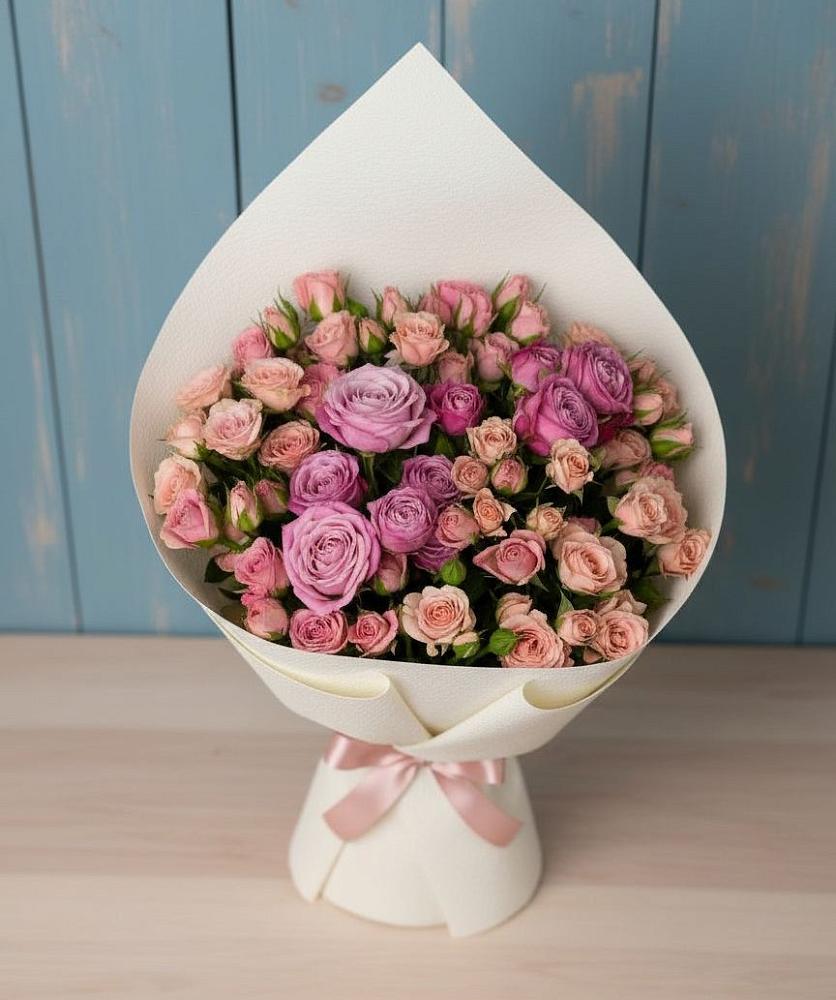 Букет цветов из: Розы в Родниковской