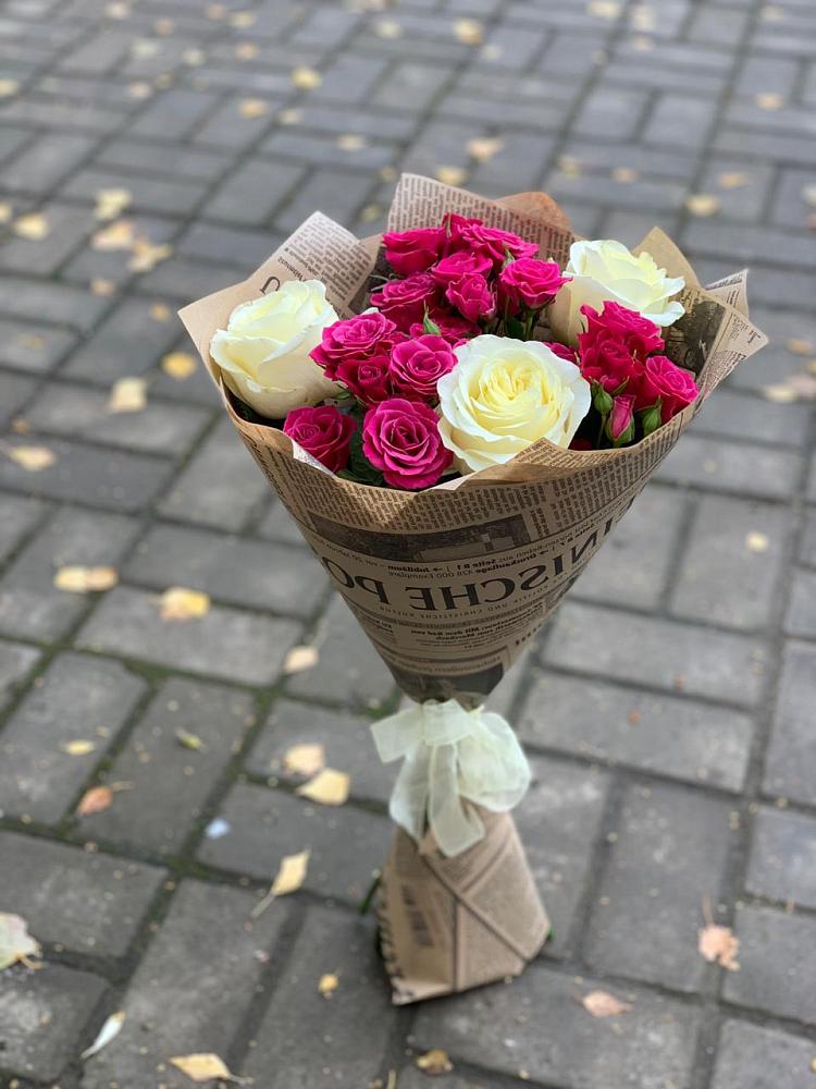 Букет цветов из: Розы в Родниковской