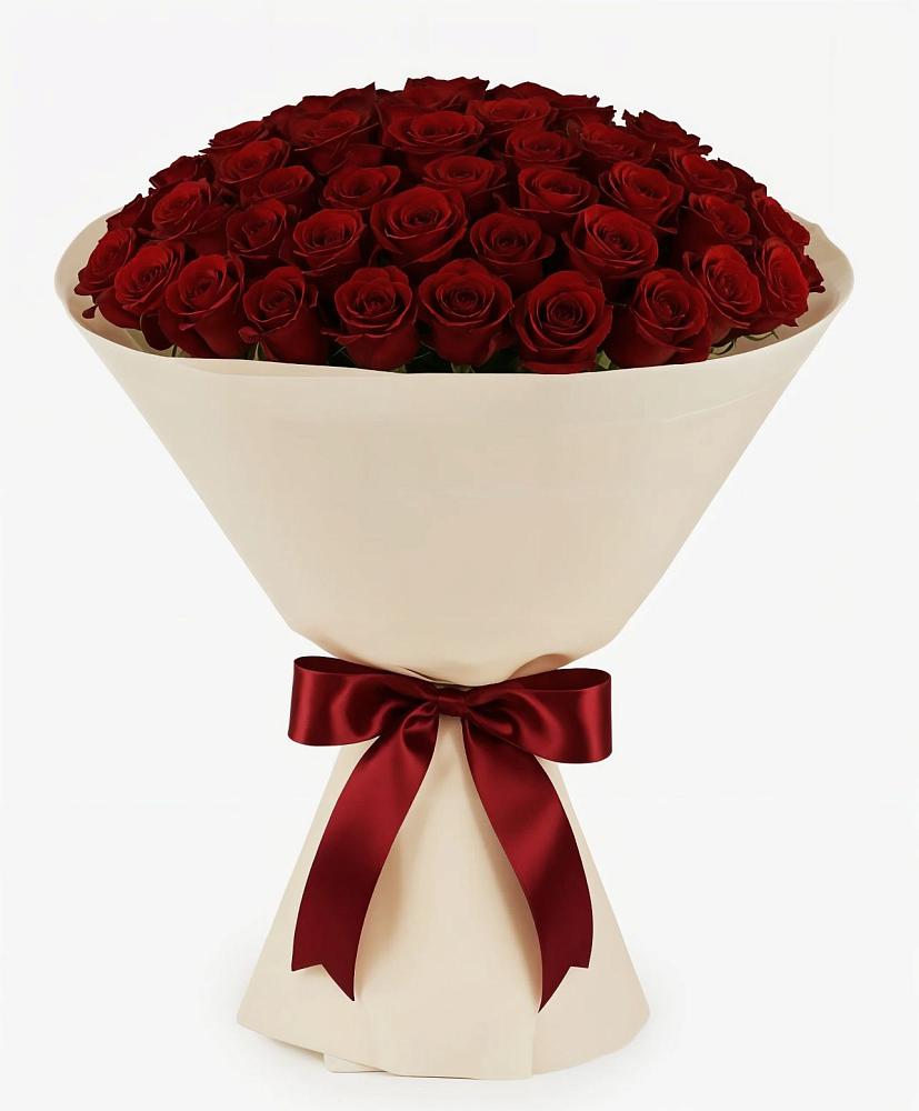 Букет 101 Бордовая роза Блэк Бакарра в Родниковской