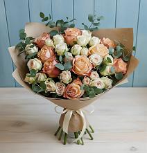 Букет цветов из:  Альстромерии и Розы в Родниковской