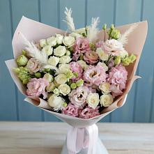 Букет цветов из:  Альстромерии и Розы в Родниковской