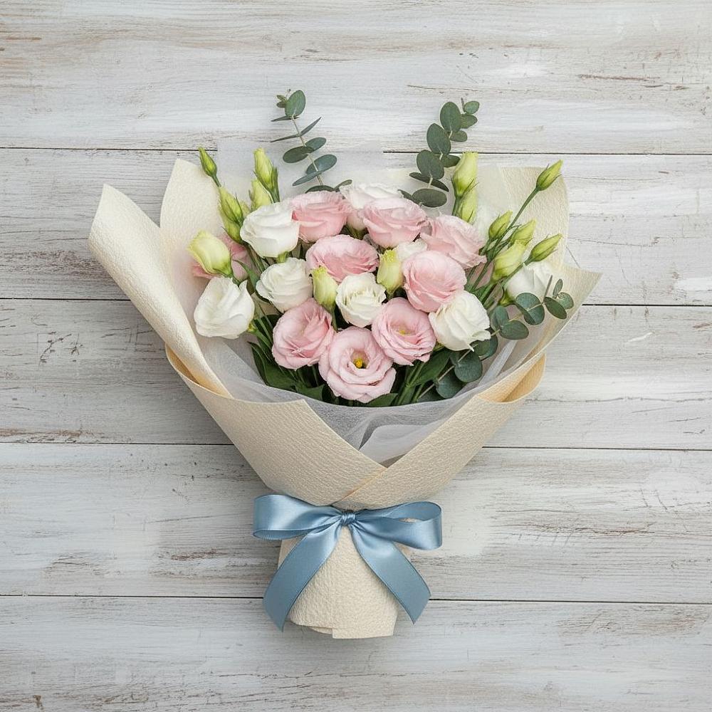 Букет цветов из: Лизиантусы в Родниковской